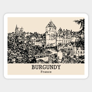 Burgundy - France Magnet